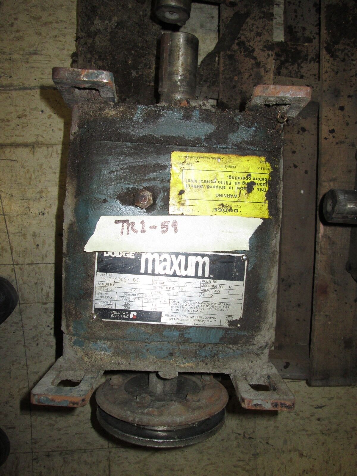 Dodge Maxum DCR 1 6.184 Ratio 25.1 HP 283 Output RPMs Used