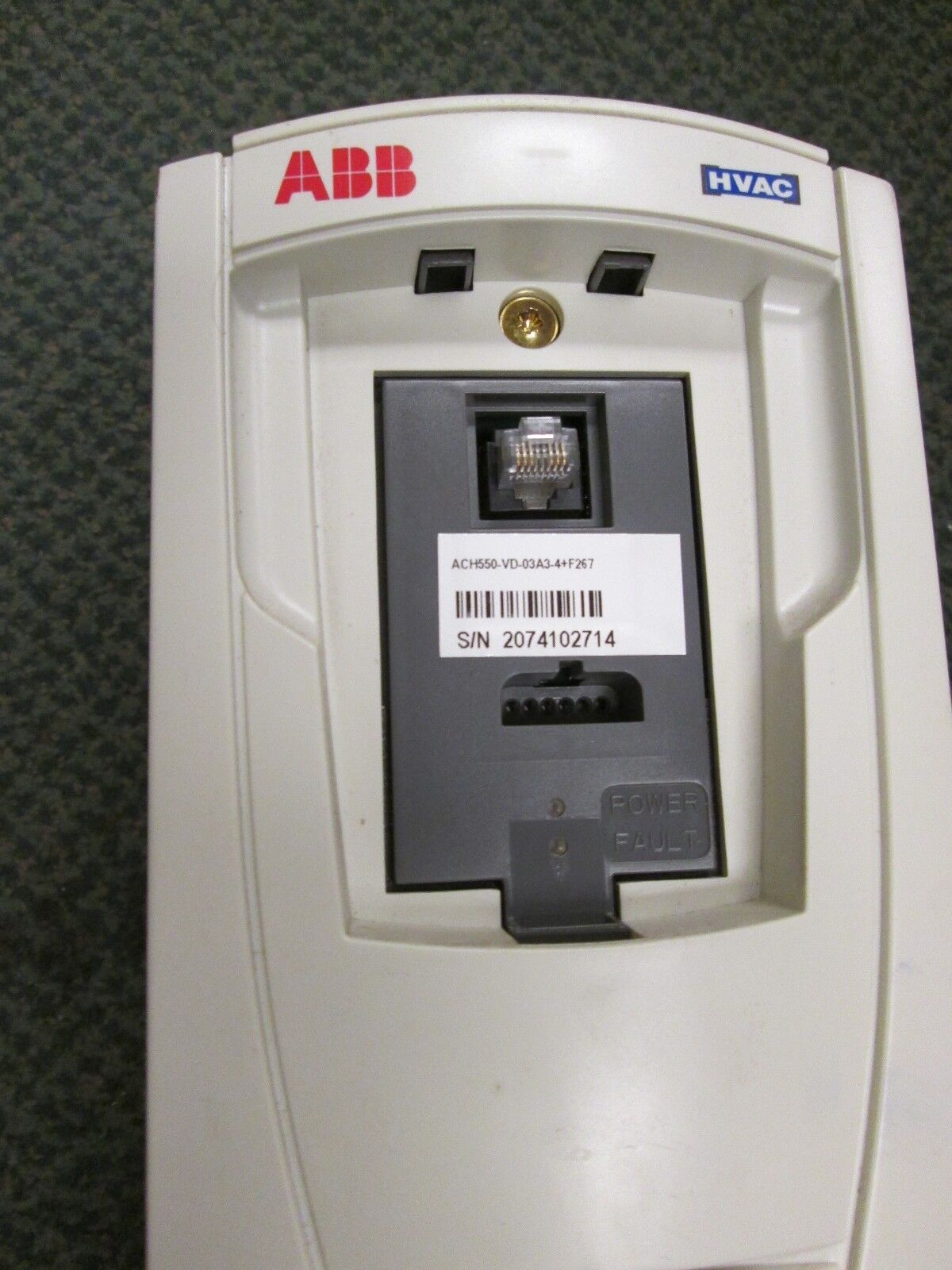 ABB ACH550 AC Drive with Bypass ACH550-VD-03A3-4+F267 1.5HP Used