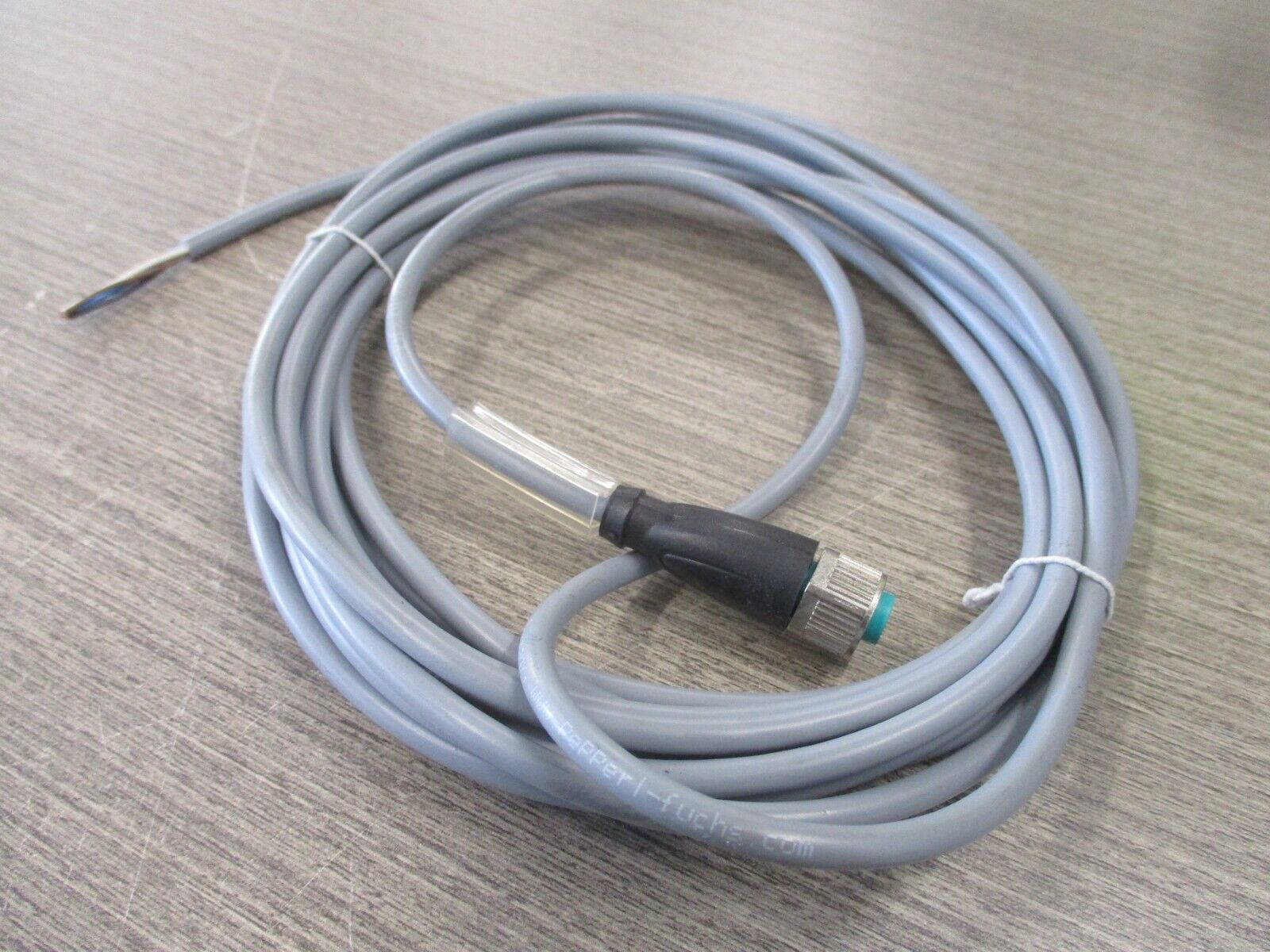PepperL-Fuchs Female Cordset V1-G-5M-PVC M12 4-Pin Length: 5m *Lot of 2* Used