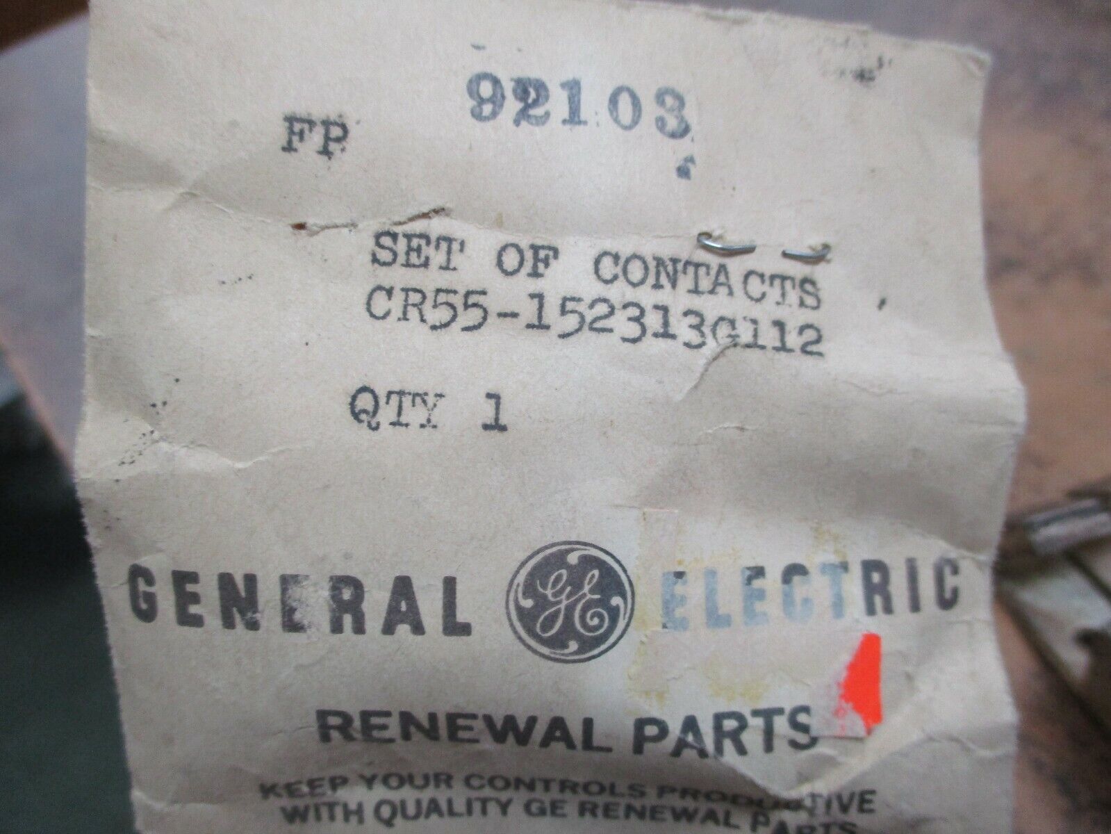 GE Contact Kit CR55-152313G112 New Surplus