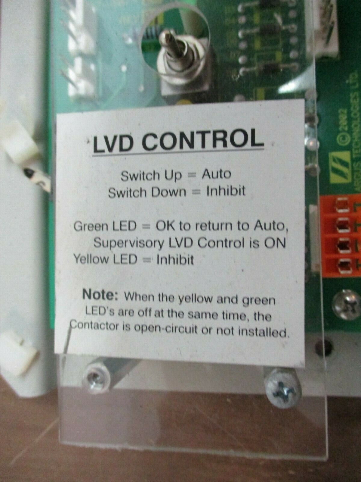 Argus Technologies Dual LVD Control 707-307-20 Rev. B1 Lists: 0.2 Used