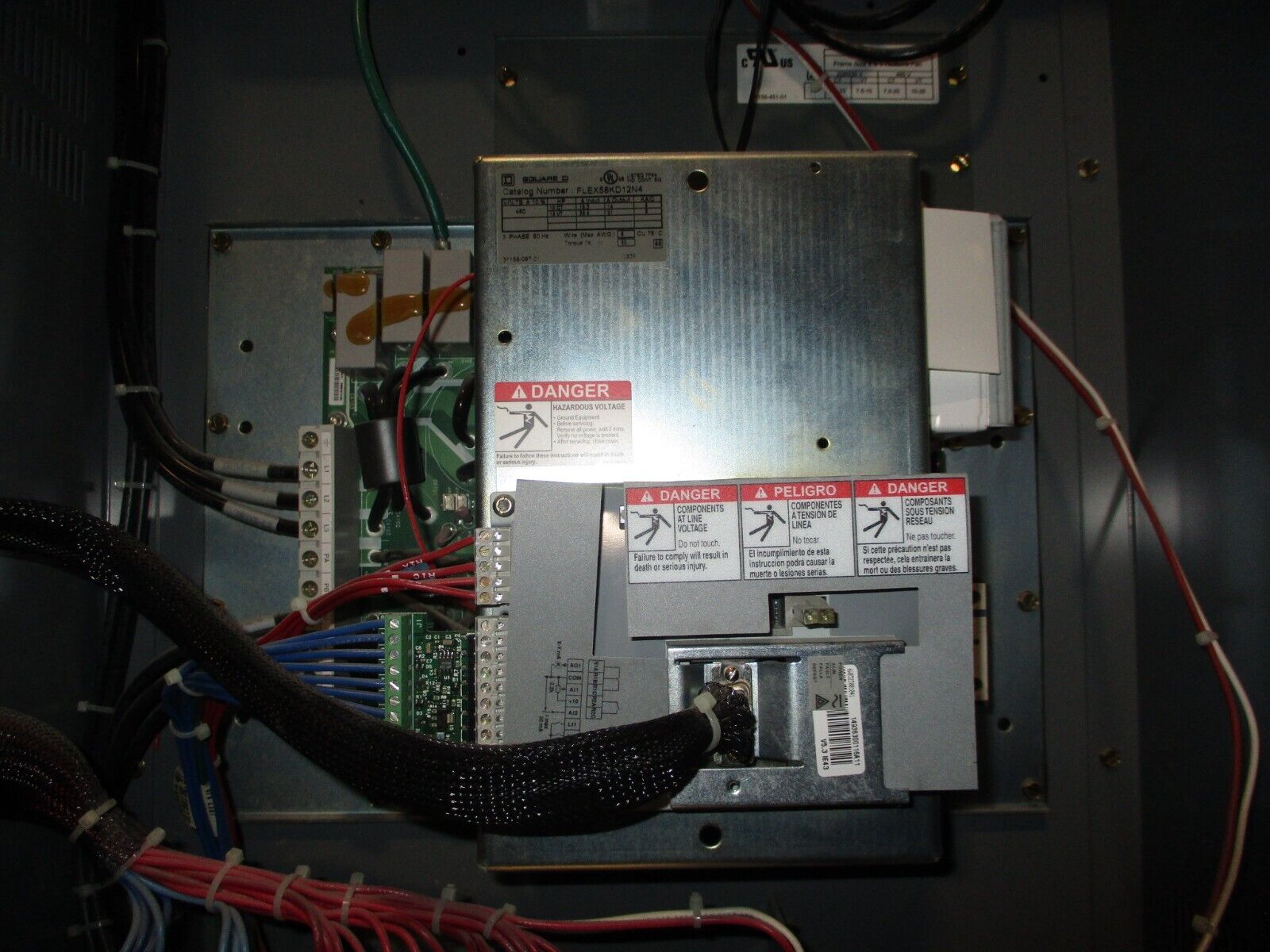 Square D Econoflex Altivar AC Drive w/ Bypass 8839 58EJG4VY Ser. A 15HP 3Ph Used