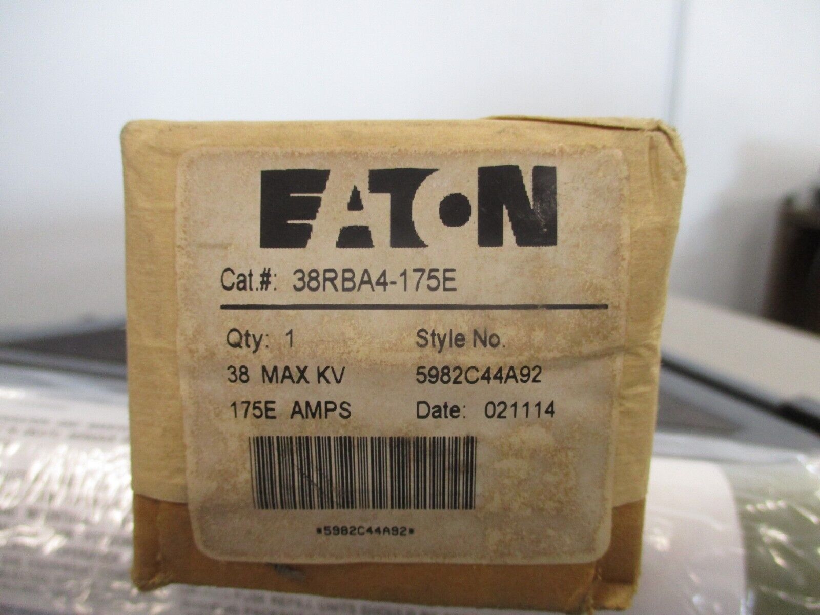 Eaton Fuse Refill 38RBA4-175E 38kV 175E Style #: 5982C44A92 New Surplus