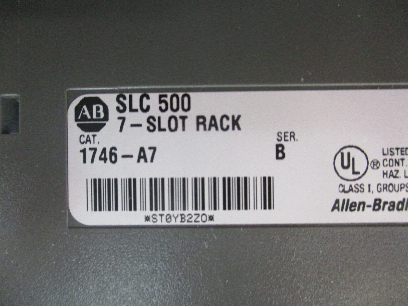 Allen-Bradley SLC 500 PLC Rack 1746-A7 Ser. B 7-Slot Used