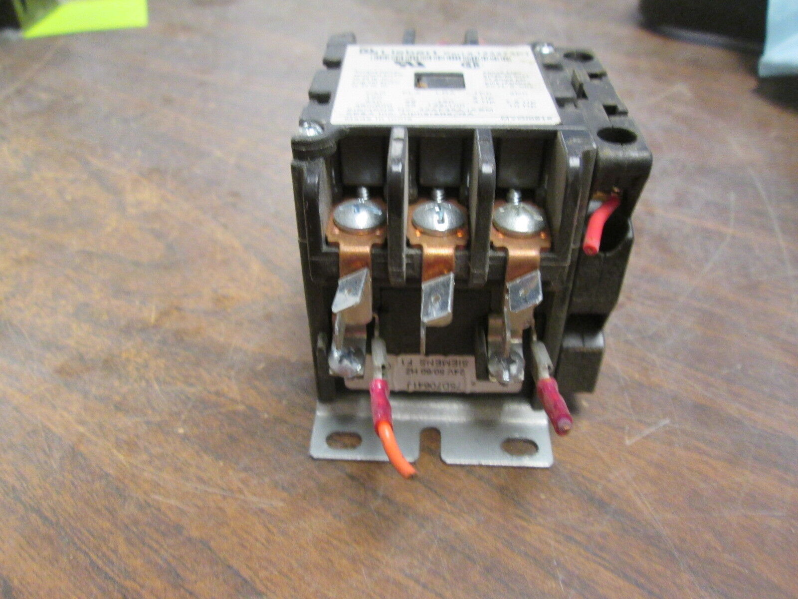 Liebert Contactor 123273P1 24V Coil 25A 600V w/ Aux Contact Used