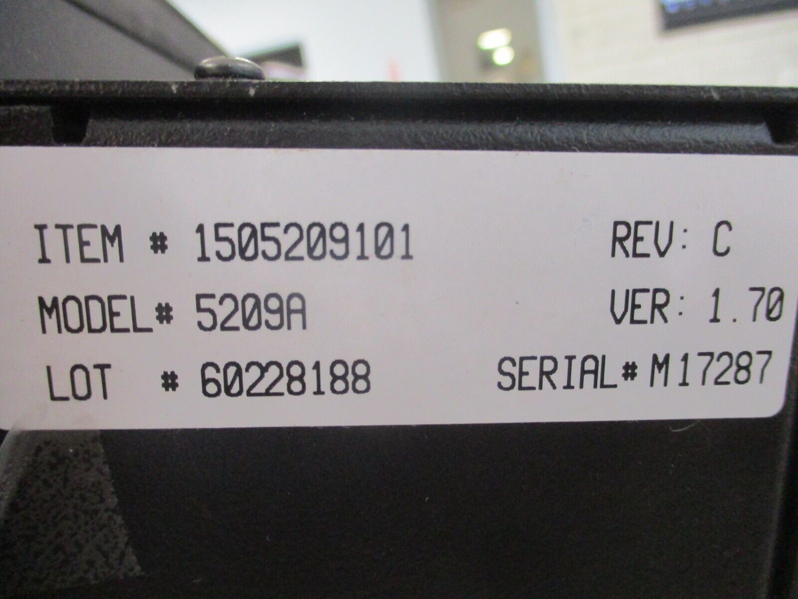 Cincinnati Electrosystems 5209A Message Center Display 1505209101 Rev. C Used