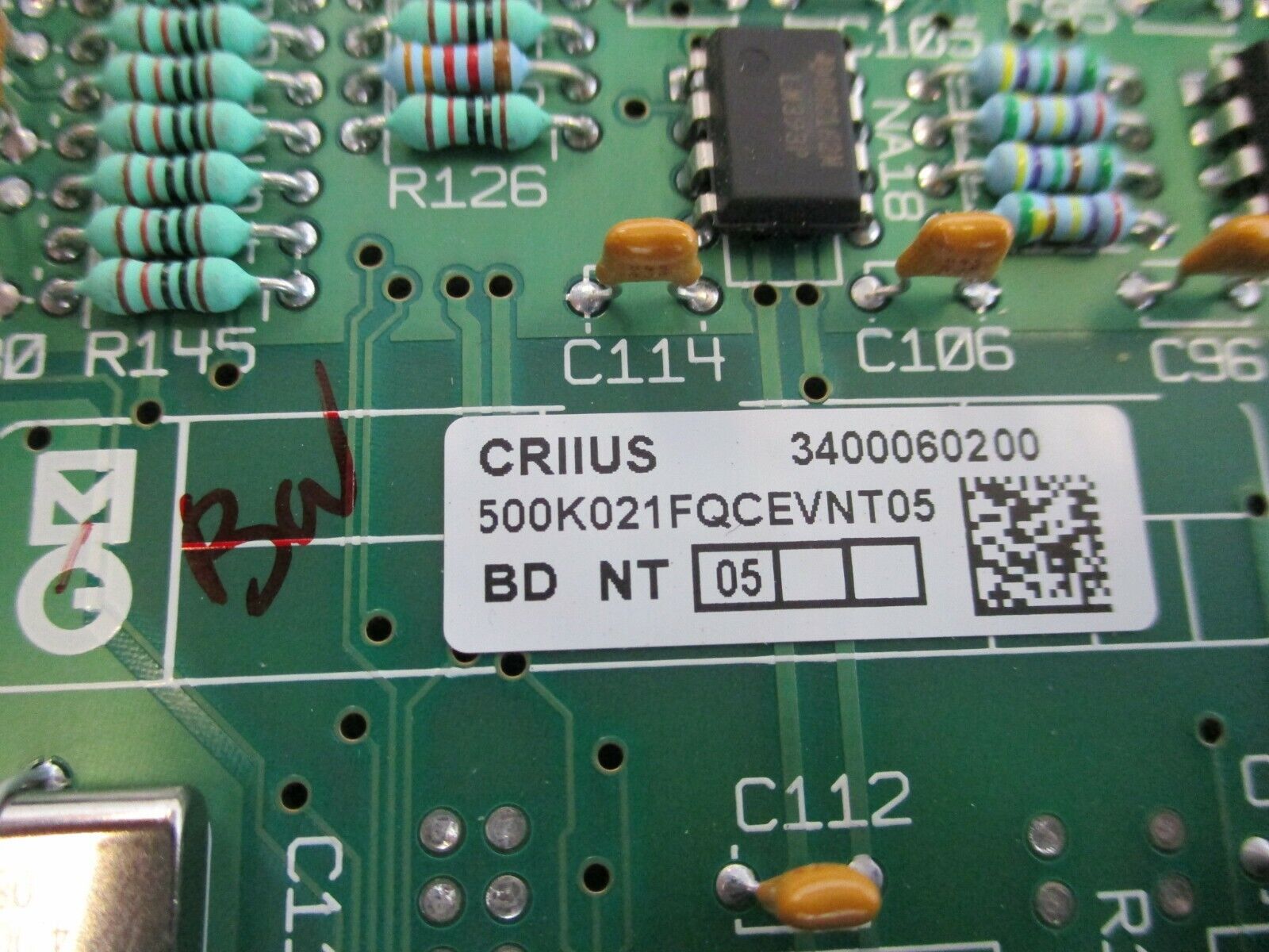 MGE CRII Control Board 51028163XD-1BA Used