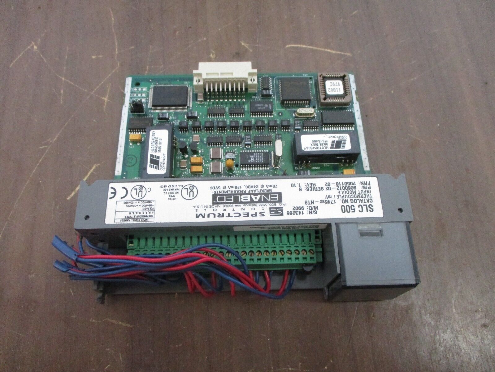 Spectrum Controls SLC 500 Thermocouple / MV Input Module 1746sc-NT8 Ser. B Used