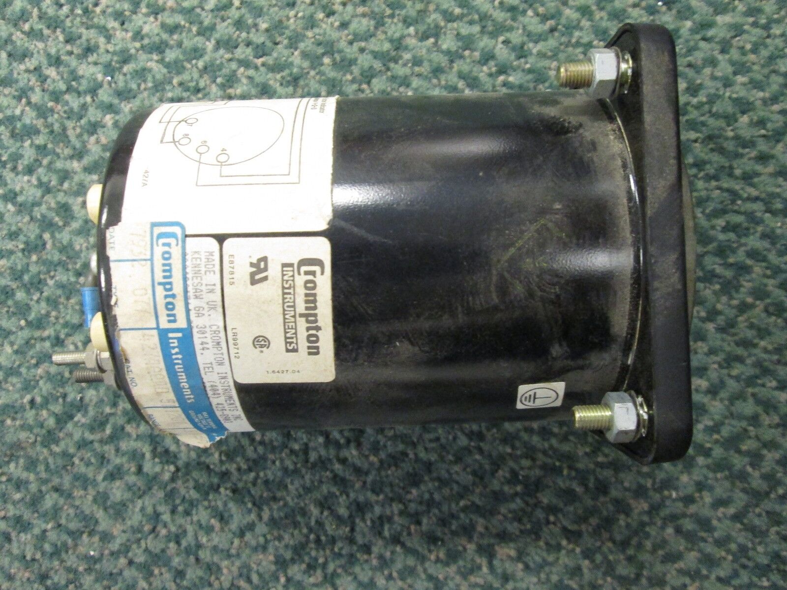 Crompton Power Factor Meter 077-427AQQAD Range +/- .5 120V Used