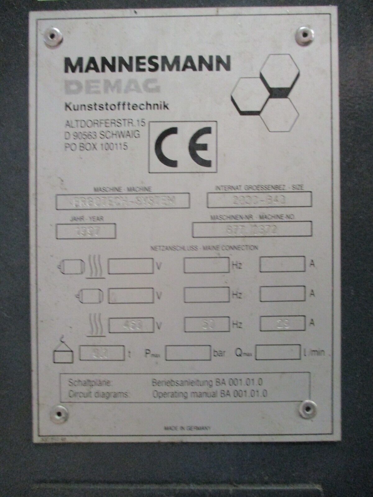 Tramag Type DT6 Transformer A8155 29kVA Pri: 460V Sec: 400V 60Hz Used