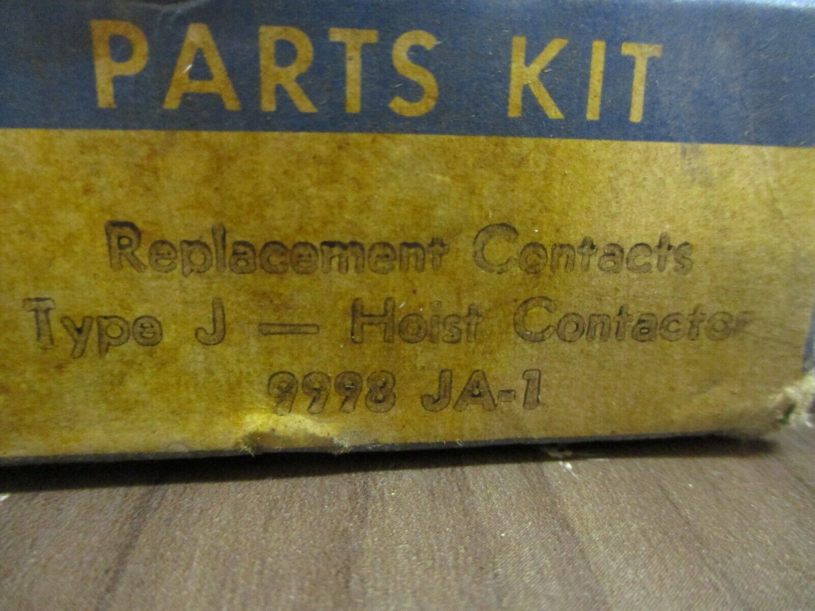 Square D Hoist Contactor Replacement Contacts 9998 JA-1 Type J New Surplus