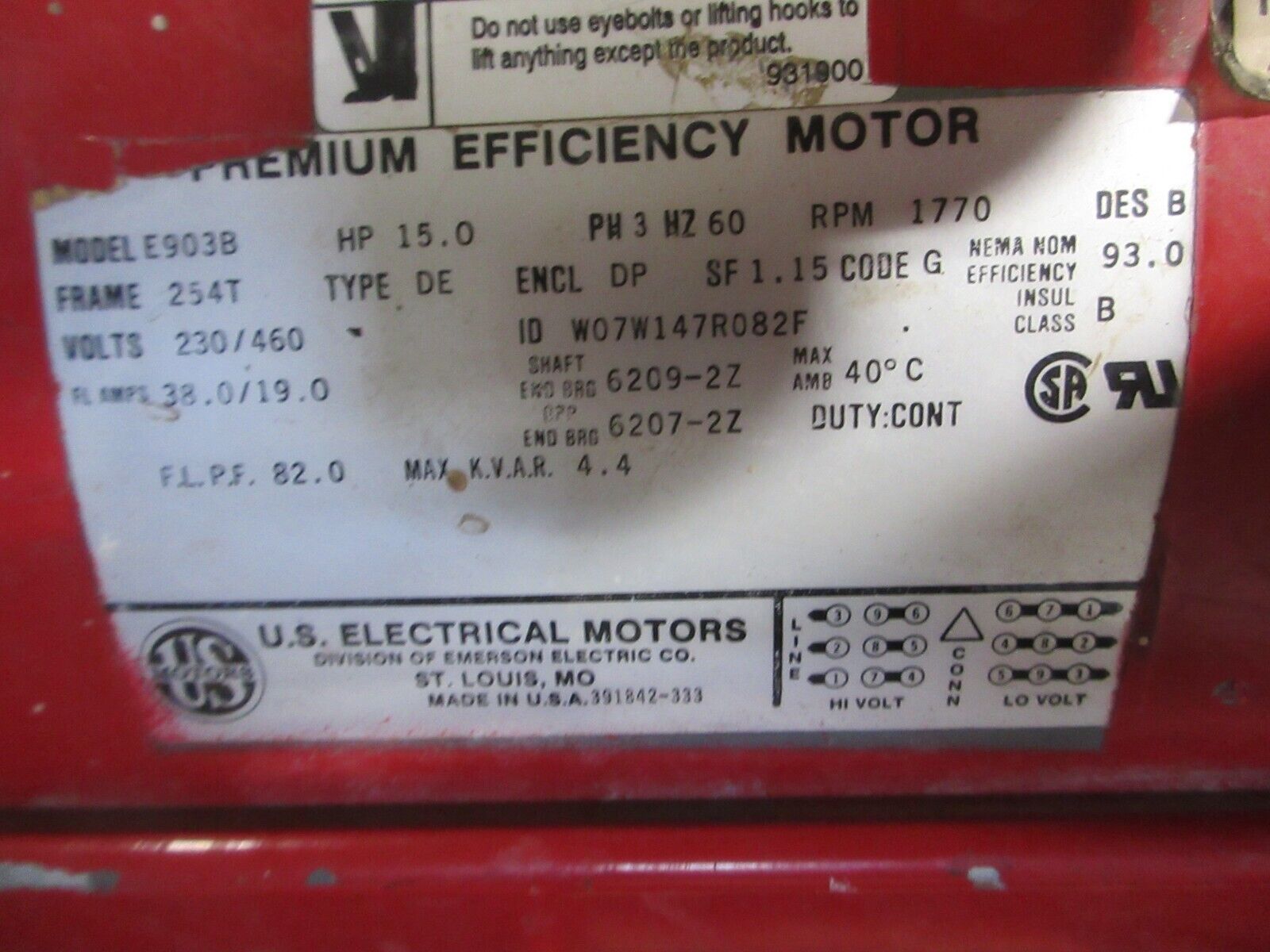 Bell & Gossett 1510 Pump 2G 10.5 BF 15HP 150GPM 105FT Head 1800RPM Used