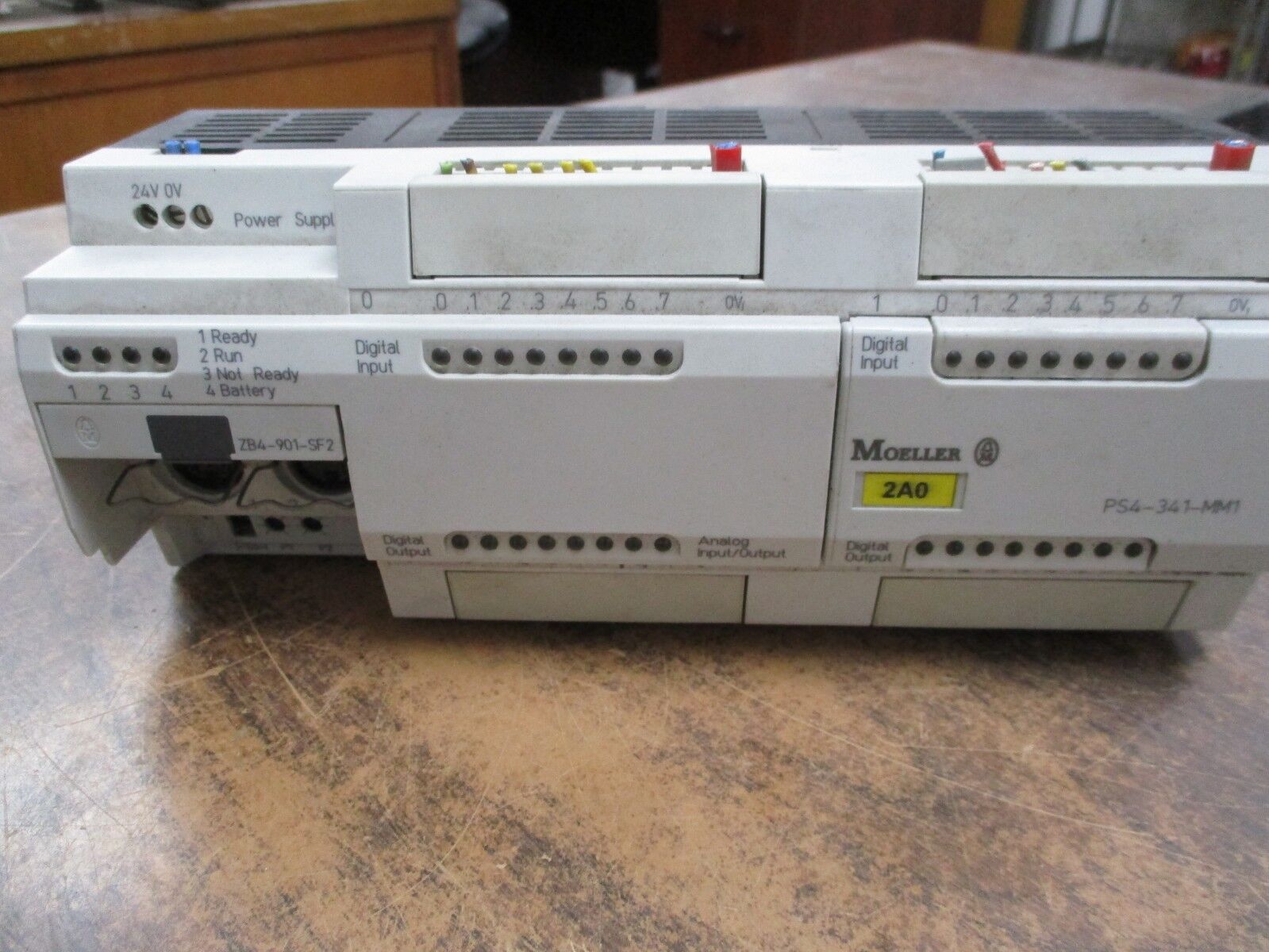 Moeller Compact Programmable Logic Controller PS4-341-MM1 Power Supply:24VDC, 1A