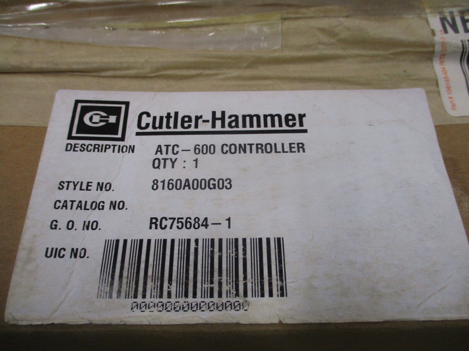 Eaton ATC-600 Automatic Transfer Switch Controller 8160A00G03 New Surplus