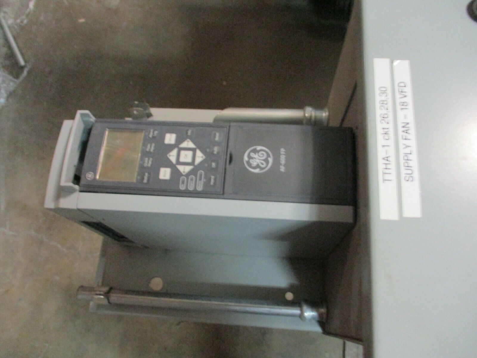 GE AF-600 FP AC Drive w/ Bypass 6KFPH30051RD4XX 5HP 3Ph 460V Used