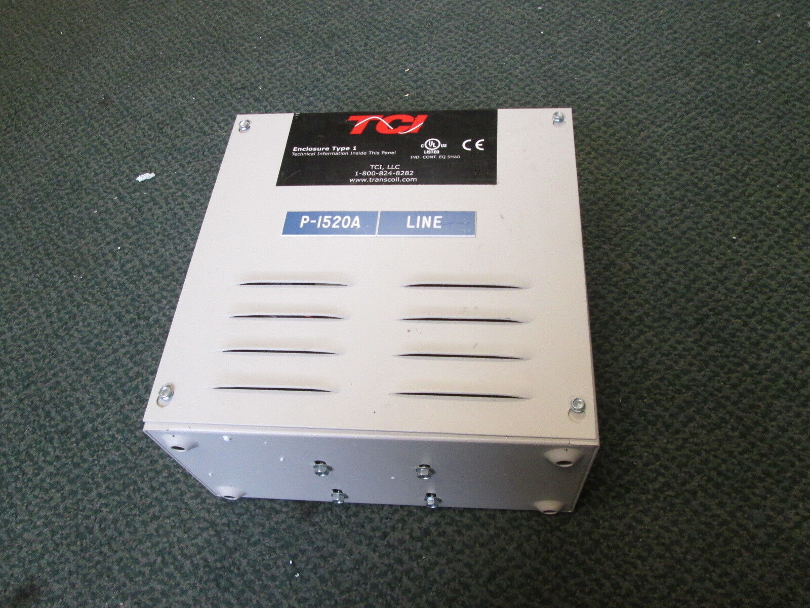 TCI KDRUL Drive Reactor KDRULA3HE01 Motor Amps: 7.6 3Ph 50/60Hz 600V 8A Used