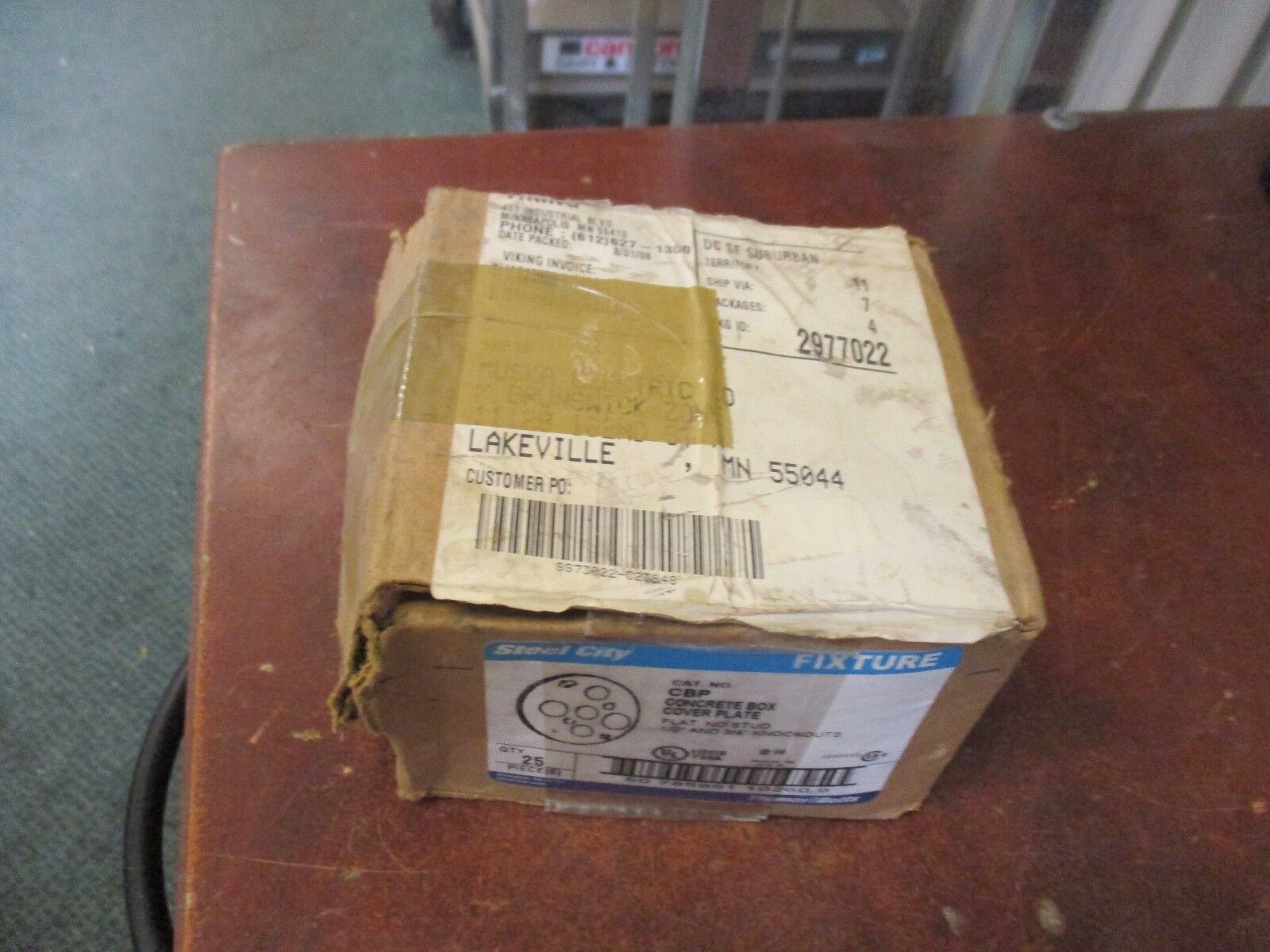 Thomas & Betts Steel City Fixture Concrete Box Cover Plate CBP New Surplus