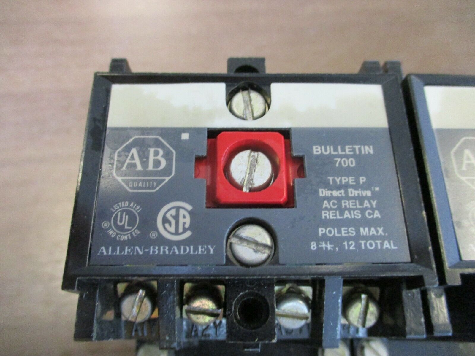 Allen-Bradley AC Relay 700-P200A1 115-120V Coil 10A 600V *Lot of 3* Used
