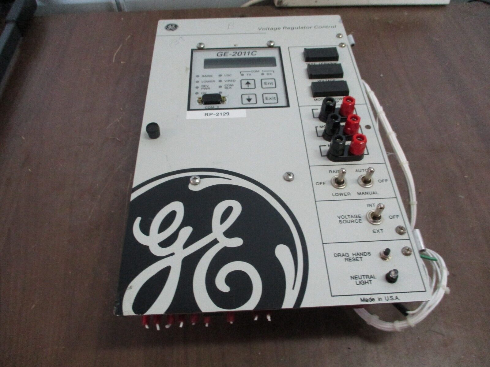 GE GE-2011C Voltage Regulator Control GE-2011C-6SL S/W: D-0146-08.02.03 Used