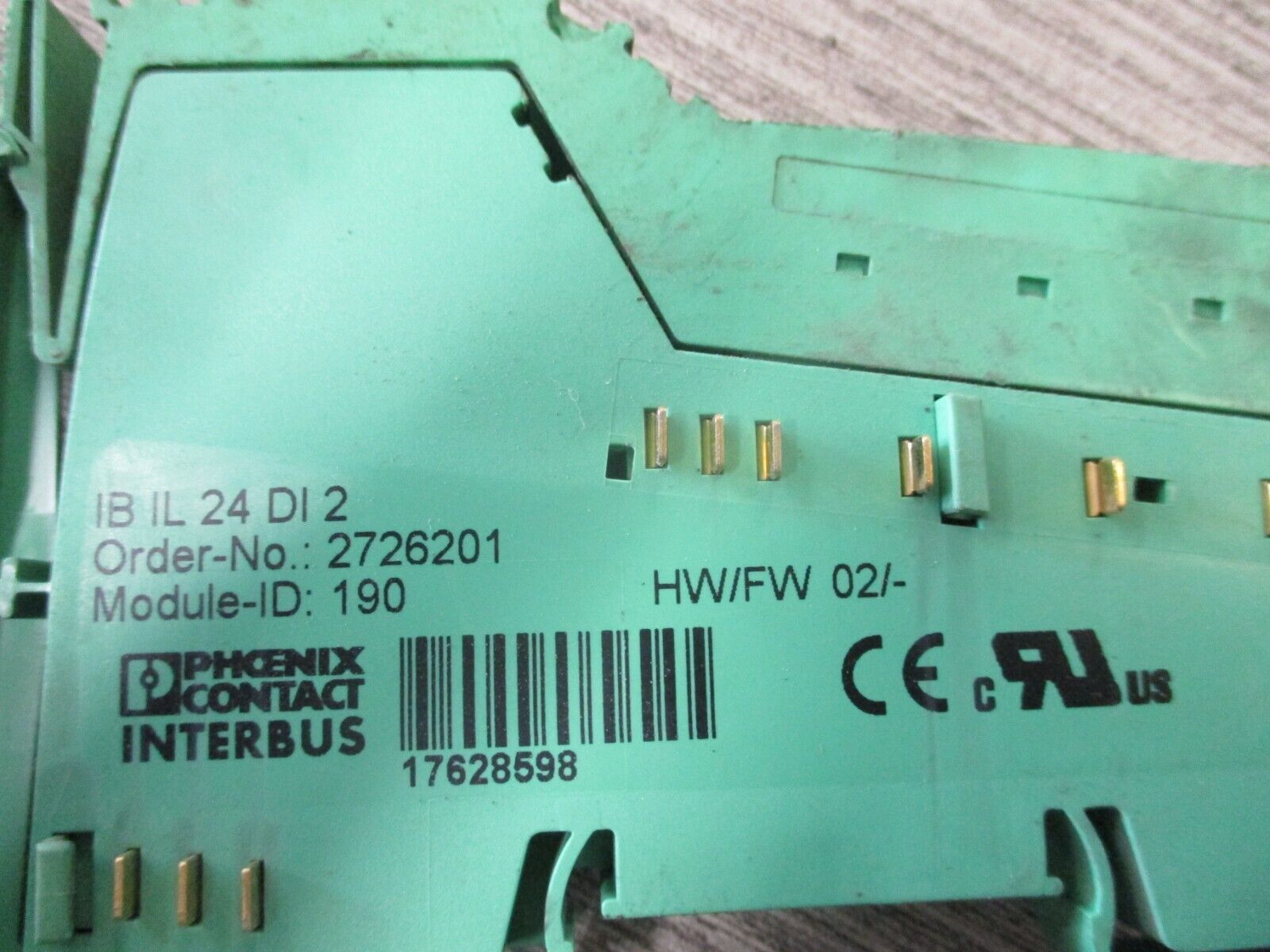 Phoenix Contact Interbus Inline Digital Input Terminal 272620 HW:02 Used.