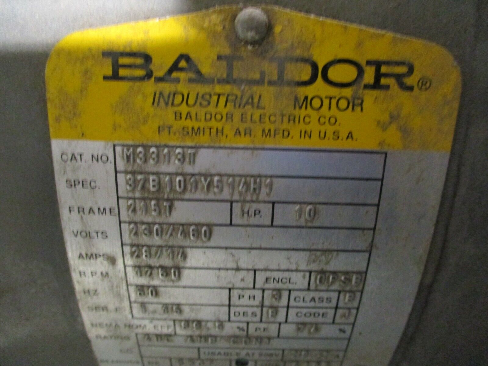 Ingersoll Rand Air Compressor 2545e10230/3/60 10HP 230V 28A 3Ph 35CFM Used