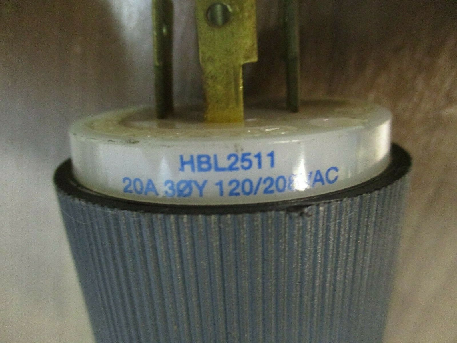 Hubbell Plug HBL2511 20A 120/208V 3Ph *Lot of 2* Used