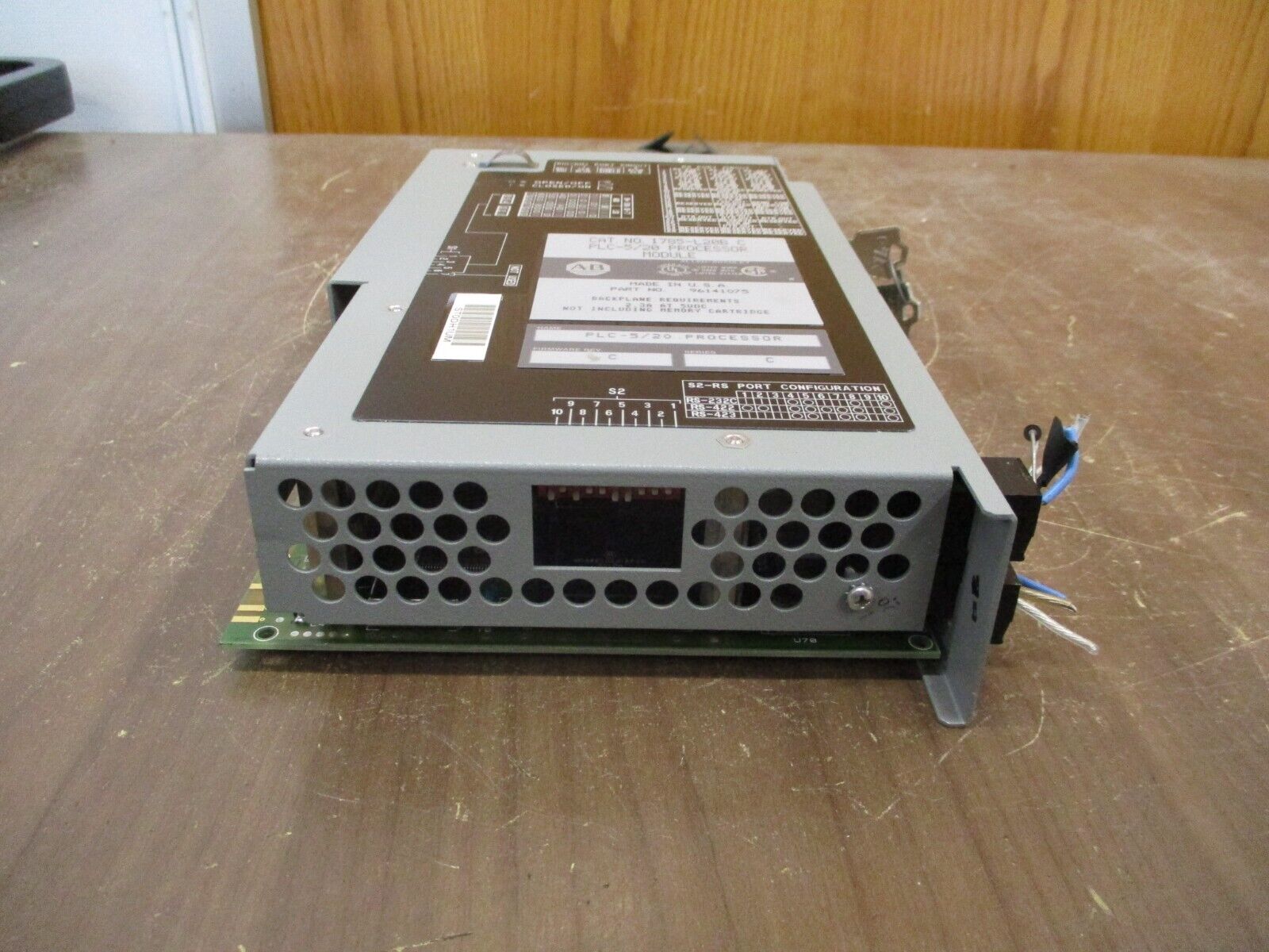 Allen-Bradley PLC-5/20 Processor Module 1785-L20B Ser. C F/W Rev. C Used