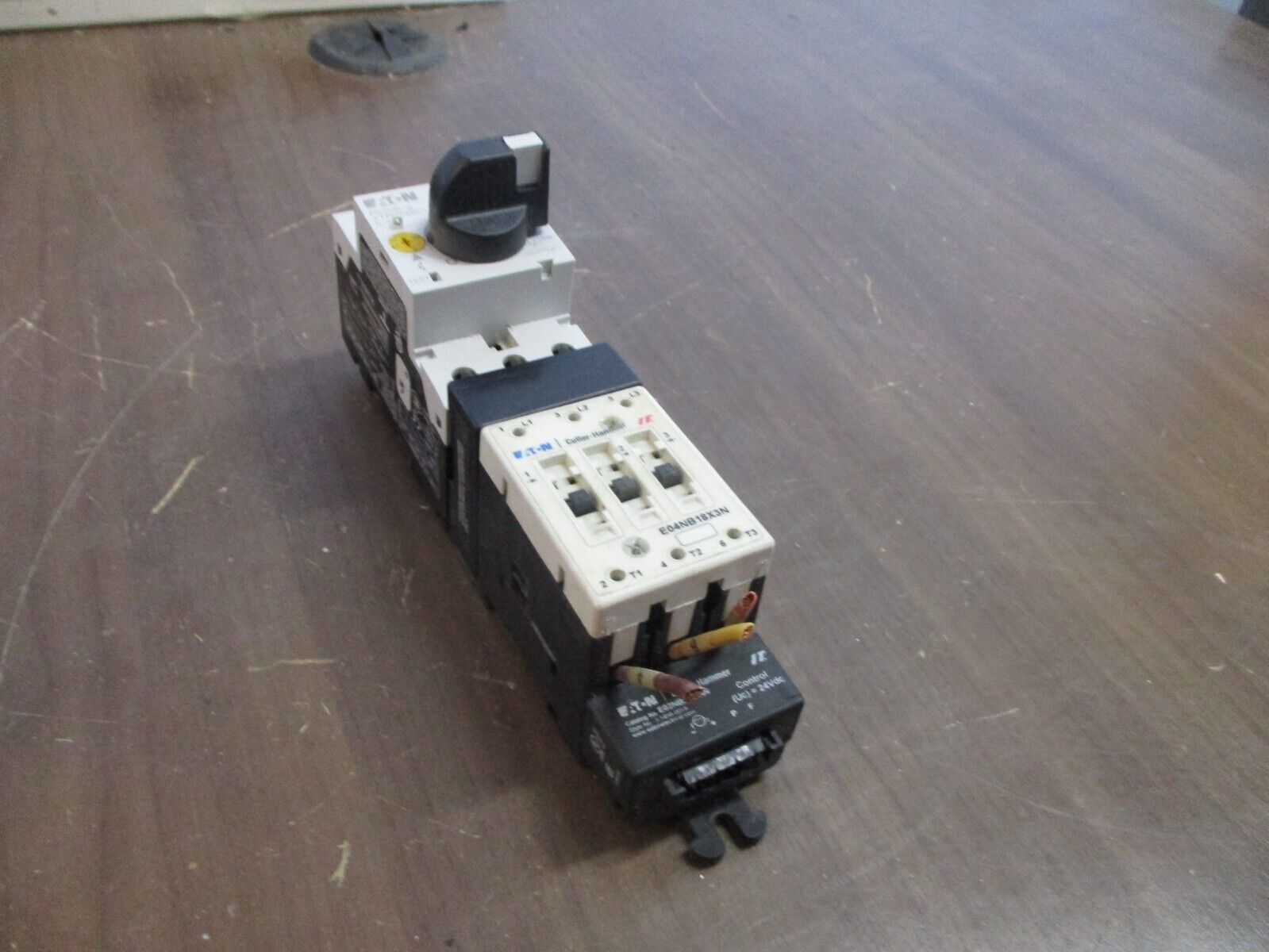 Eaton Starter E04NB18X3N / PKZM0-16 XTPR016BC1 24VDC Coil Trip: 10-16A Used