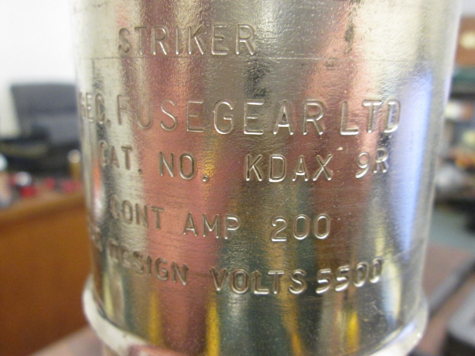 GEC Fuse KDAX 9R 5.5KV 9R Rating New Surplus