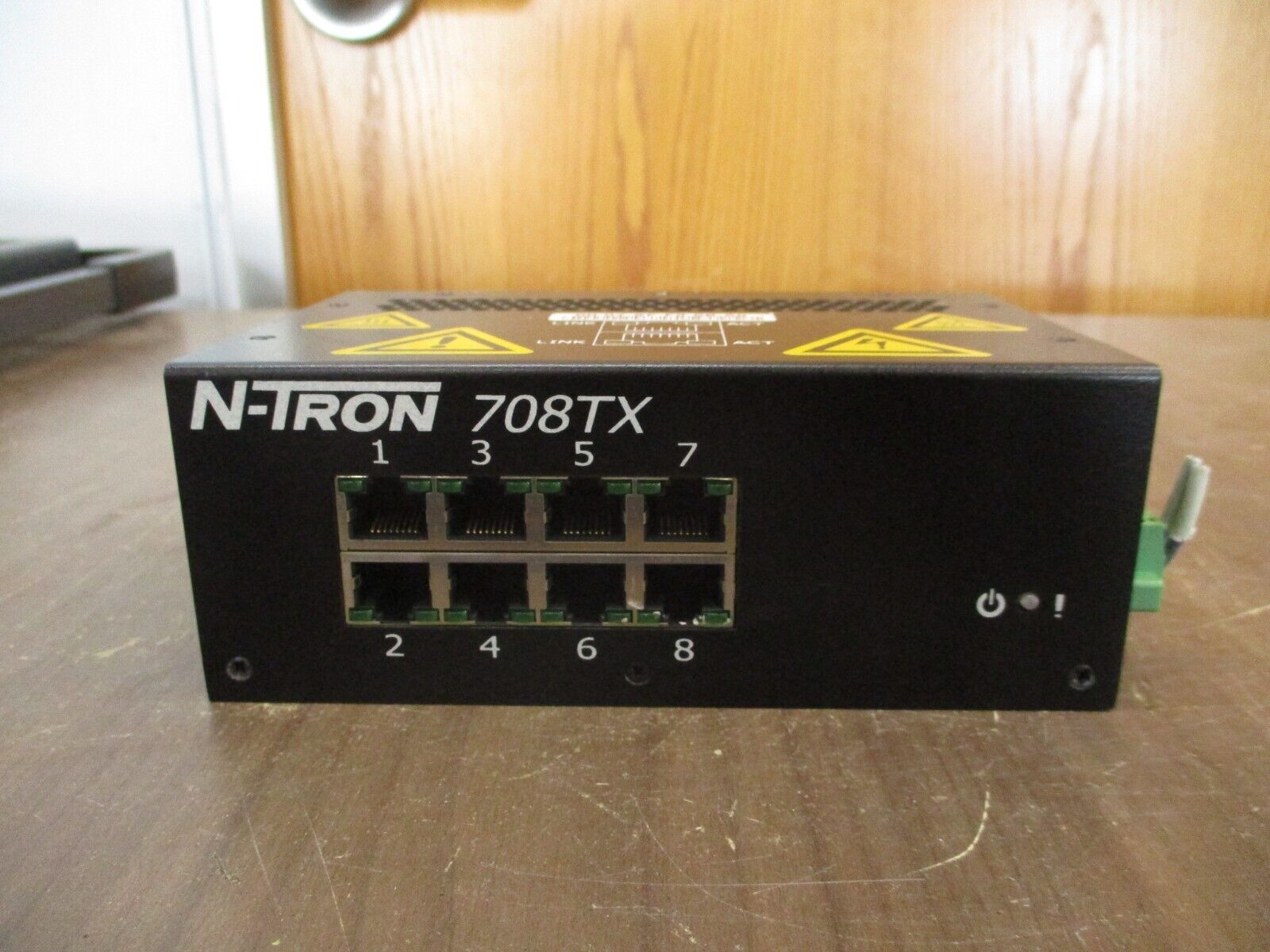 N-Tron Managed Ethernet Switch 708TX 10-30V 0.25A 8-Port Used