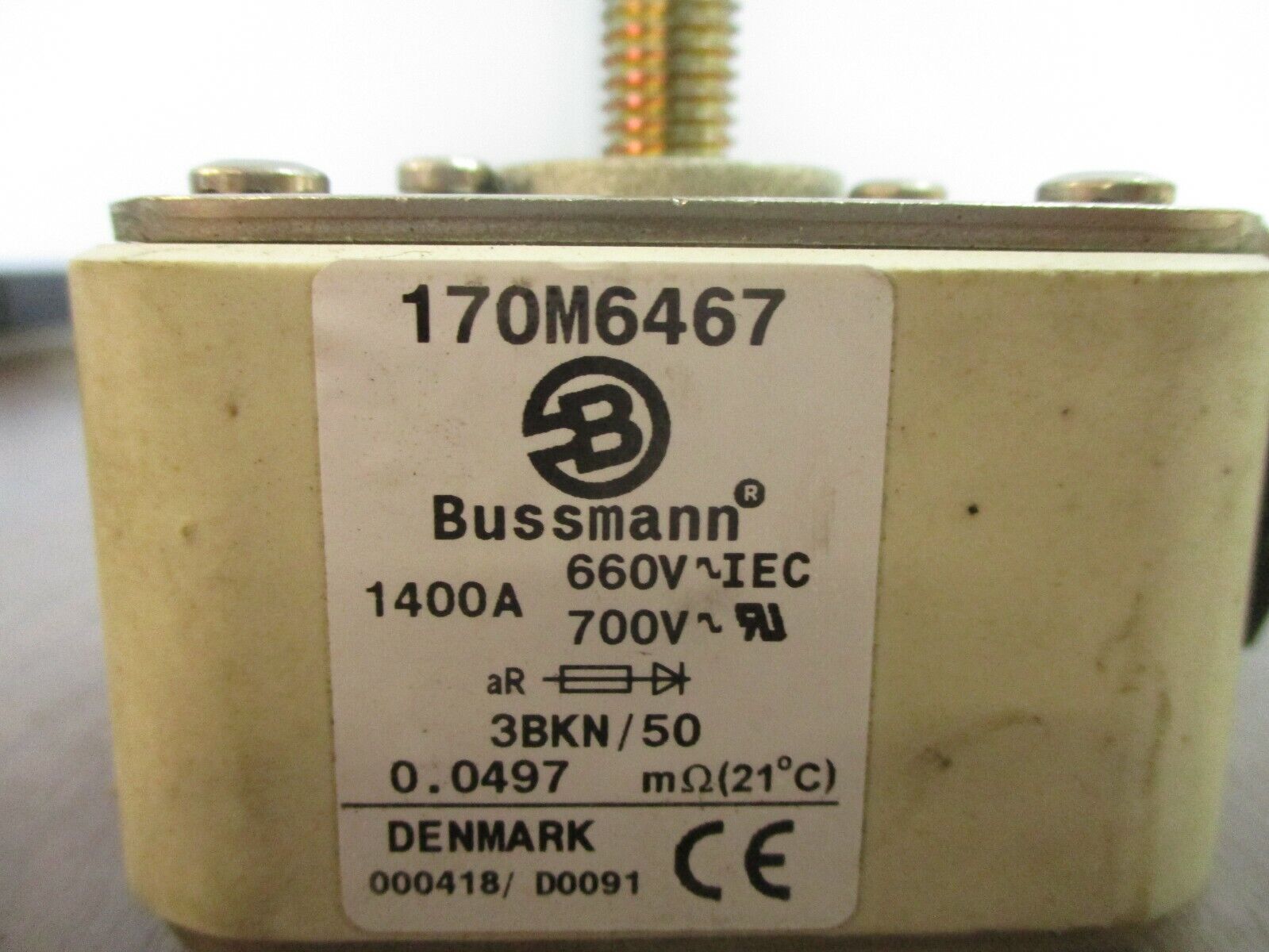 Bussmann Fuse 170M6467 1400A 700V Used