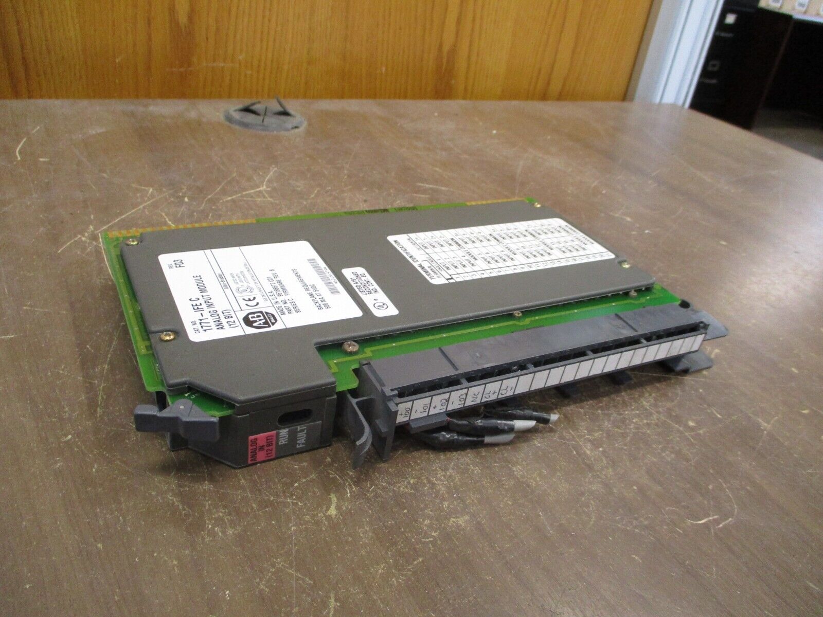 Allen-Bradley 12-Bit Analog Input Module 1771-IFE/C Ser C Rev F03 F/W Rev B Used