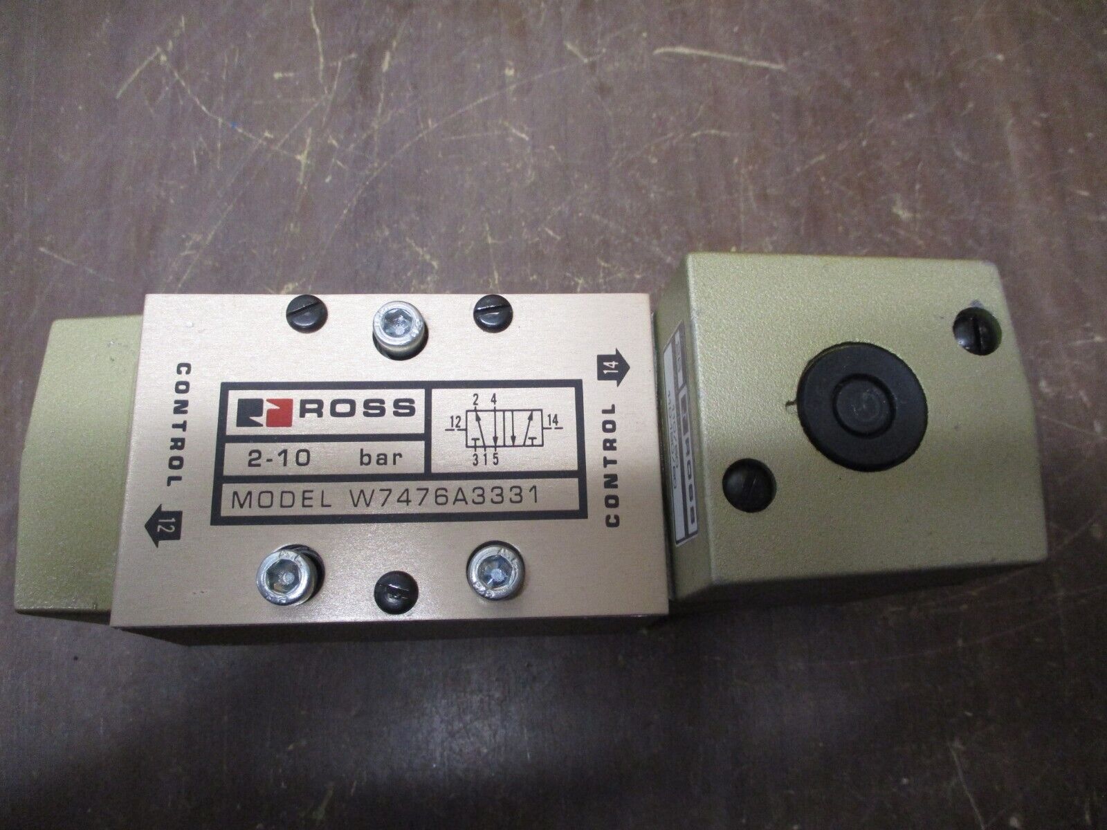 Ross Solenoid Valve W7476A3331 110-120V New Surplus