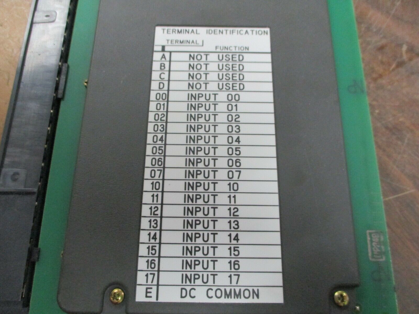 Allen-Bradley DC Input Module 1771-IBD B Ser. B Rev. E03 10-30VDC Used