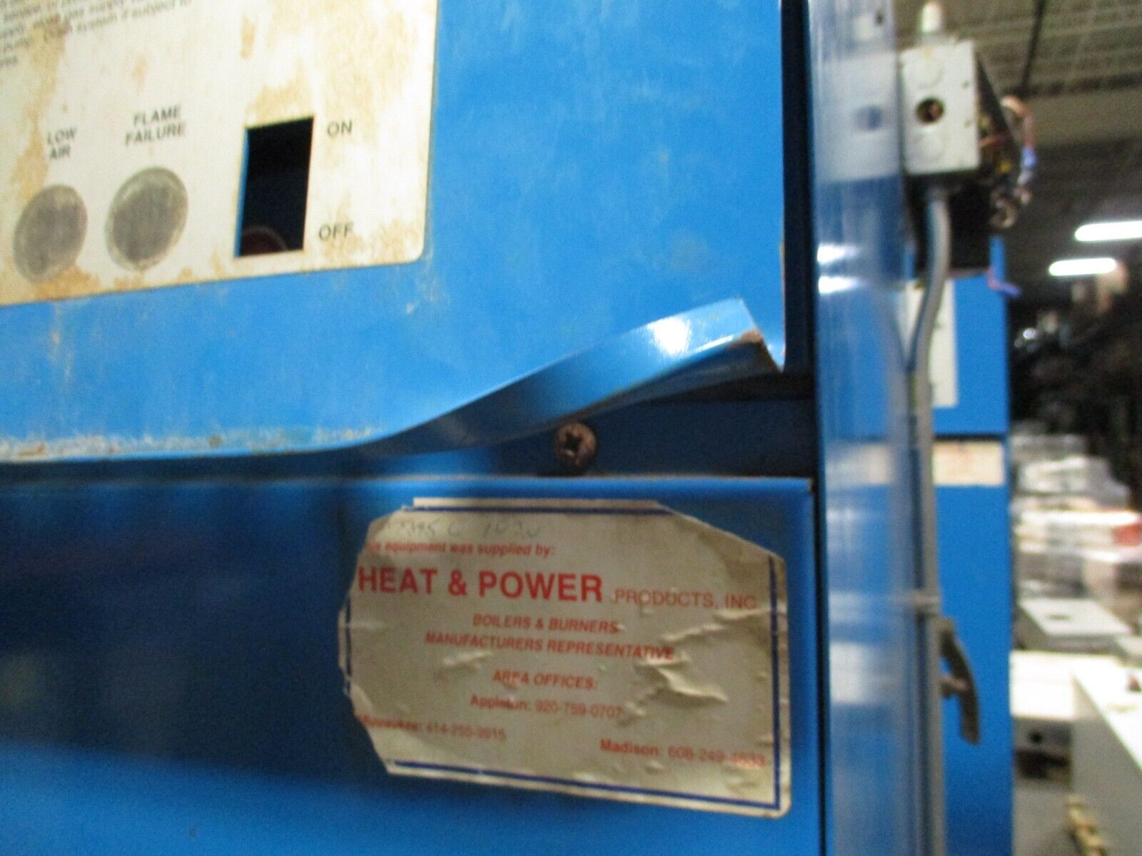 P-K Thermific Boiler N-1900-2 1,900,000 BTU Natural Gas 120V 1Ph 60Hz 12A Used