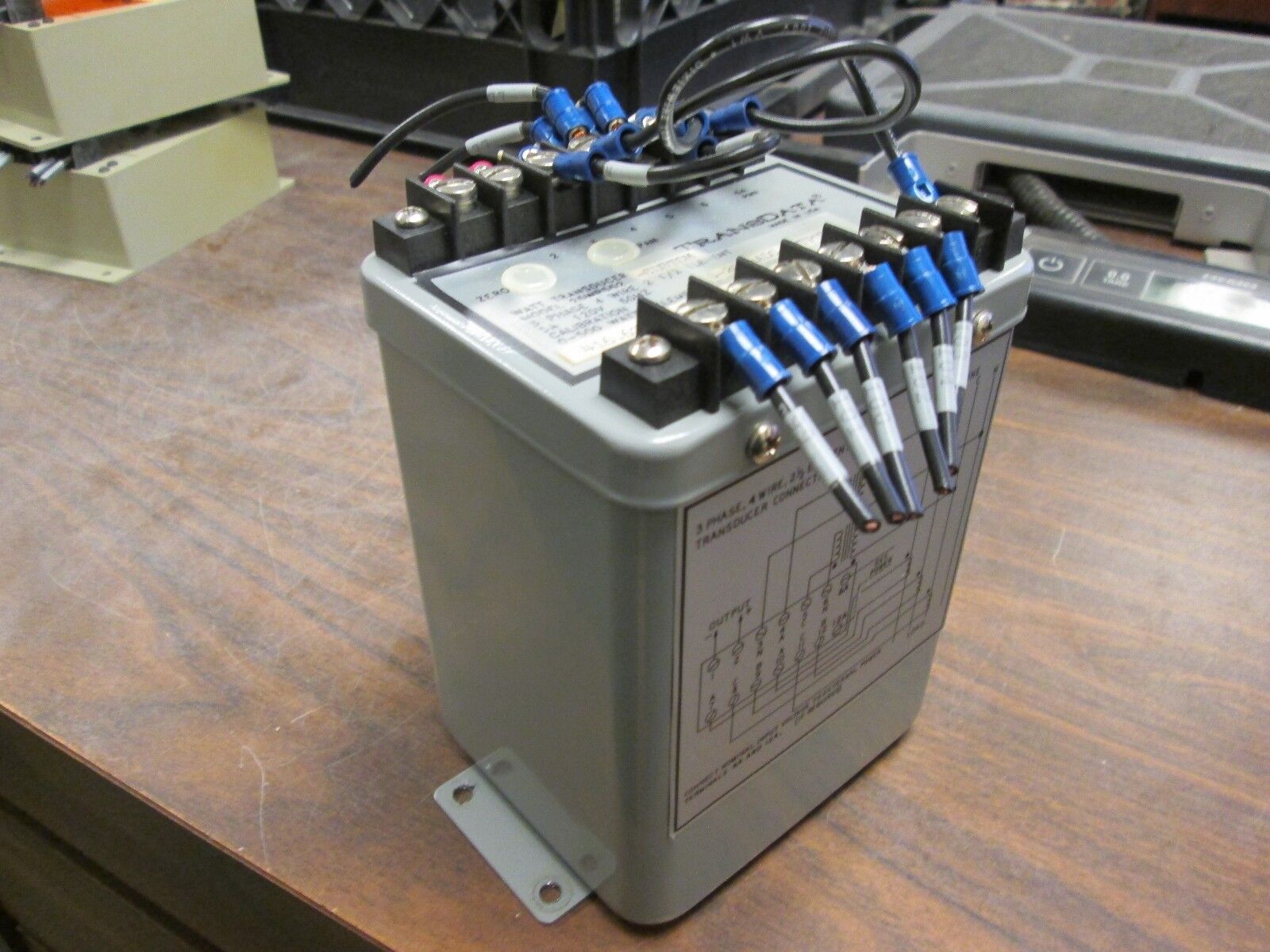 TransData Watt Transducer 25WP552 3Ph 4W 2 1/2 Element 5A 120V 60Hz Used