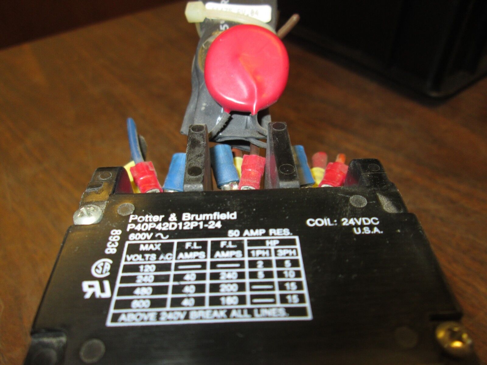 Potter & Brumfield Contactor P40P42D12P1-24 24VDC Coil Used