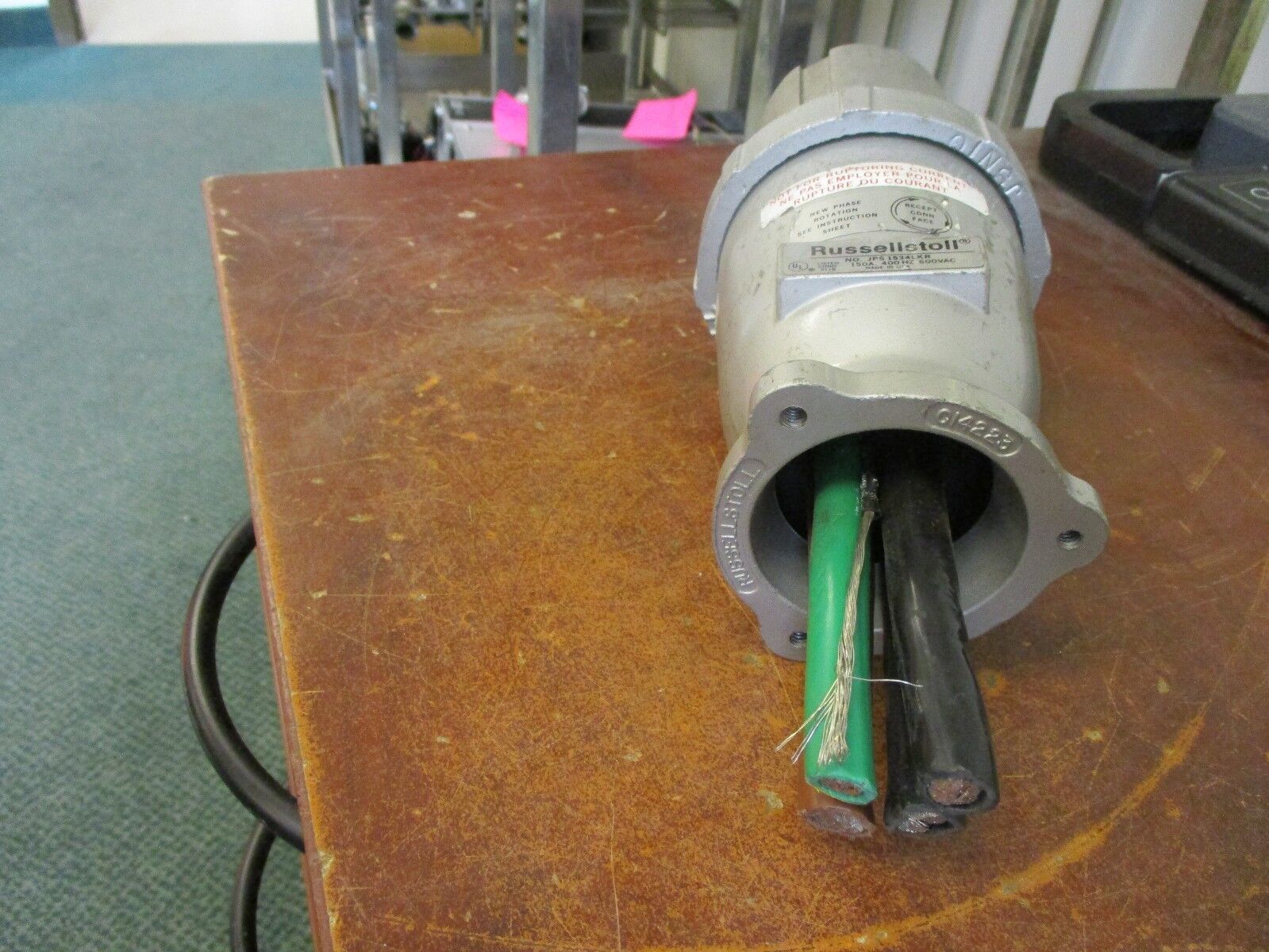 Russellstoll Connector JPS1534LKR 150A 600 VAC Open End Used