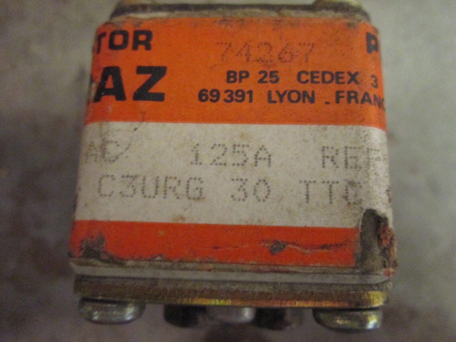 Ferraz Fuse 6BDOK C3URG 30 TTC 125 125A 600V *No Aux. Contact* Used