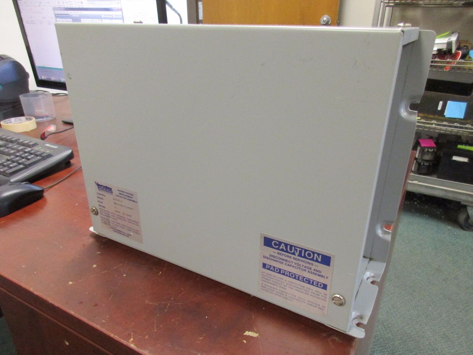 Versatex Capacitor Assembly VM/43M/25/NAF2 25 KVAR 480V 3Ph 60Hz Used