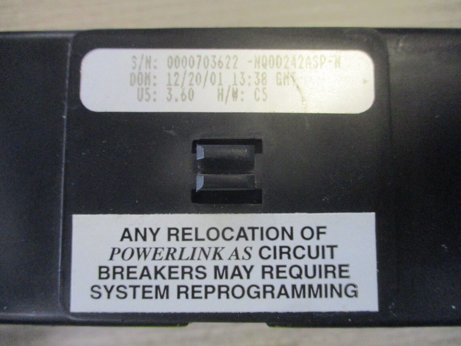 Square D Powerlink AS Power Interface Module NQOD242ASP-N Used