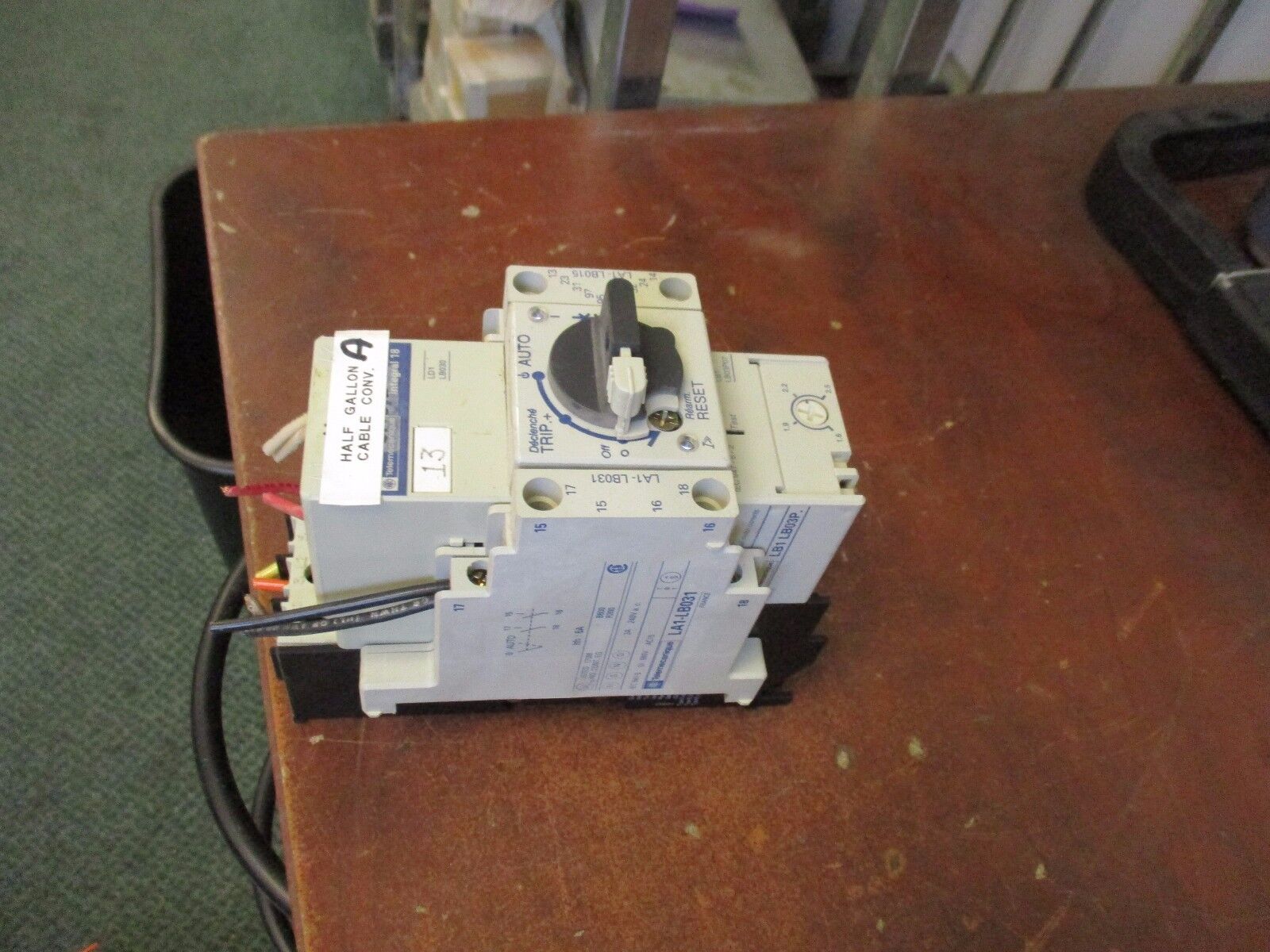 Telemecanique Manual Starter LD12 LB030/LB103P07 Range: 1.6-2.5A 18A Used