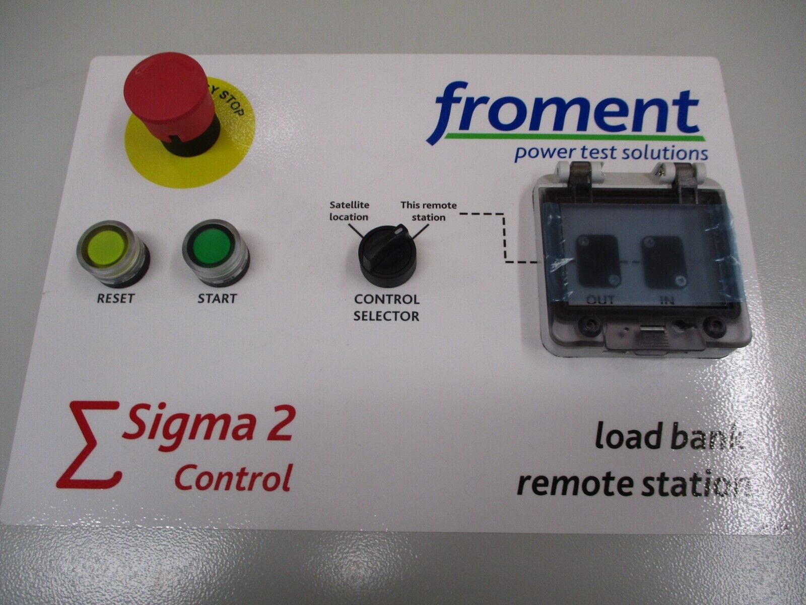 Froment Sigma 2 Control Load Bank Remote Station PA10253 3R, 4X Enclosure Used