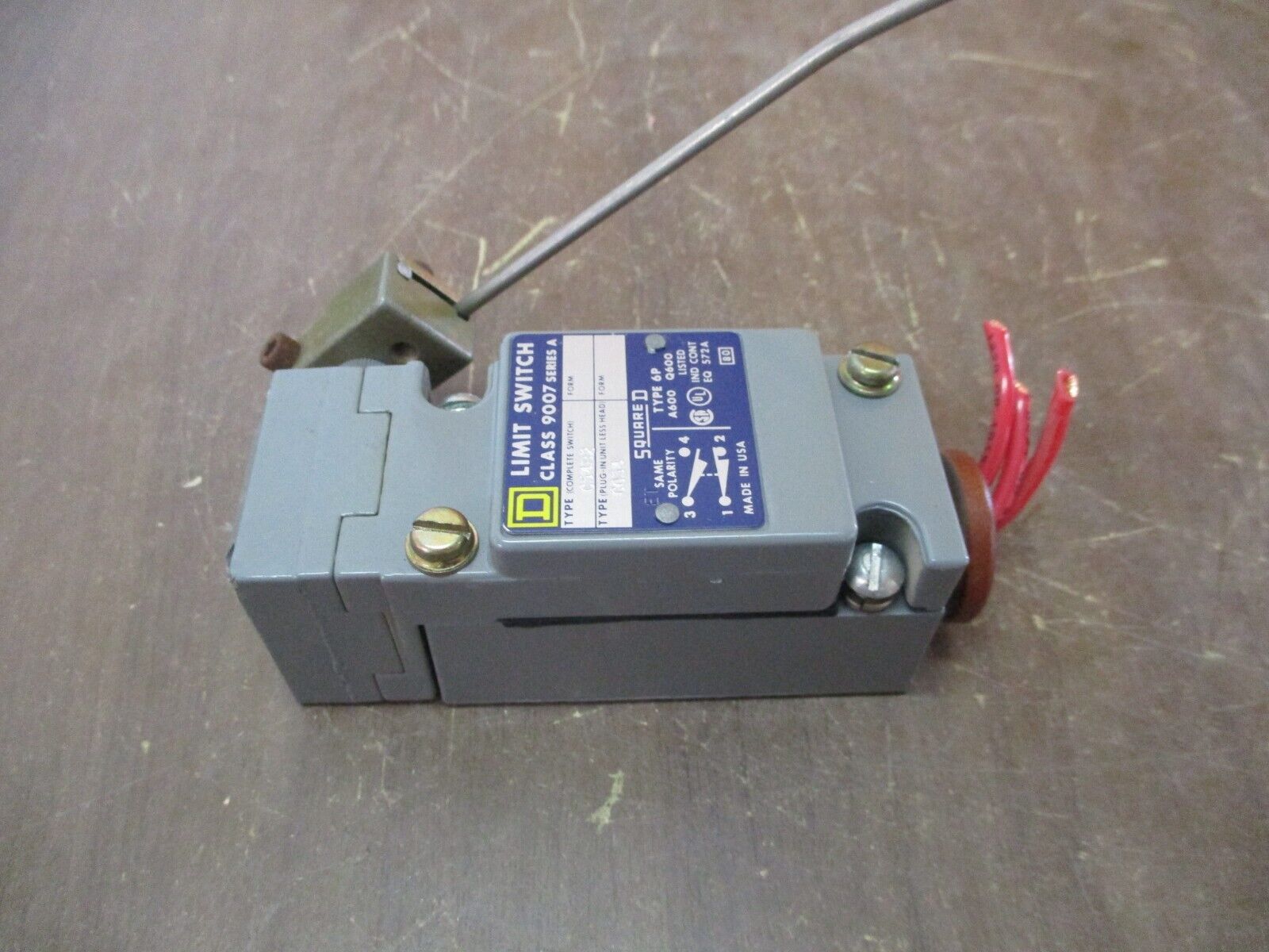 Square D Limit Switch 9007 C54B2 Ser. A Type 6P Used