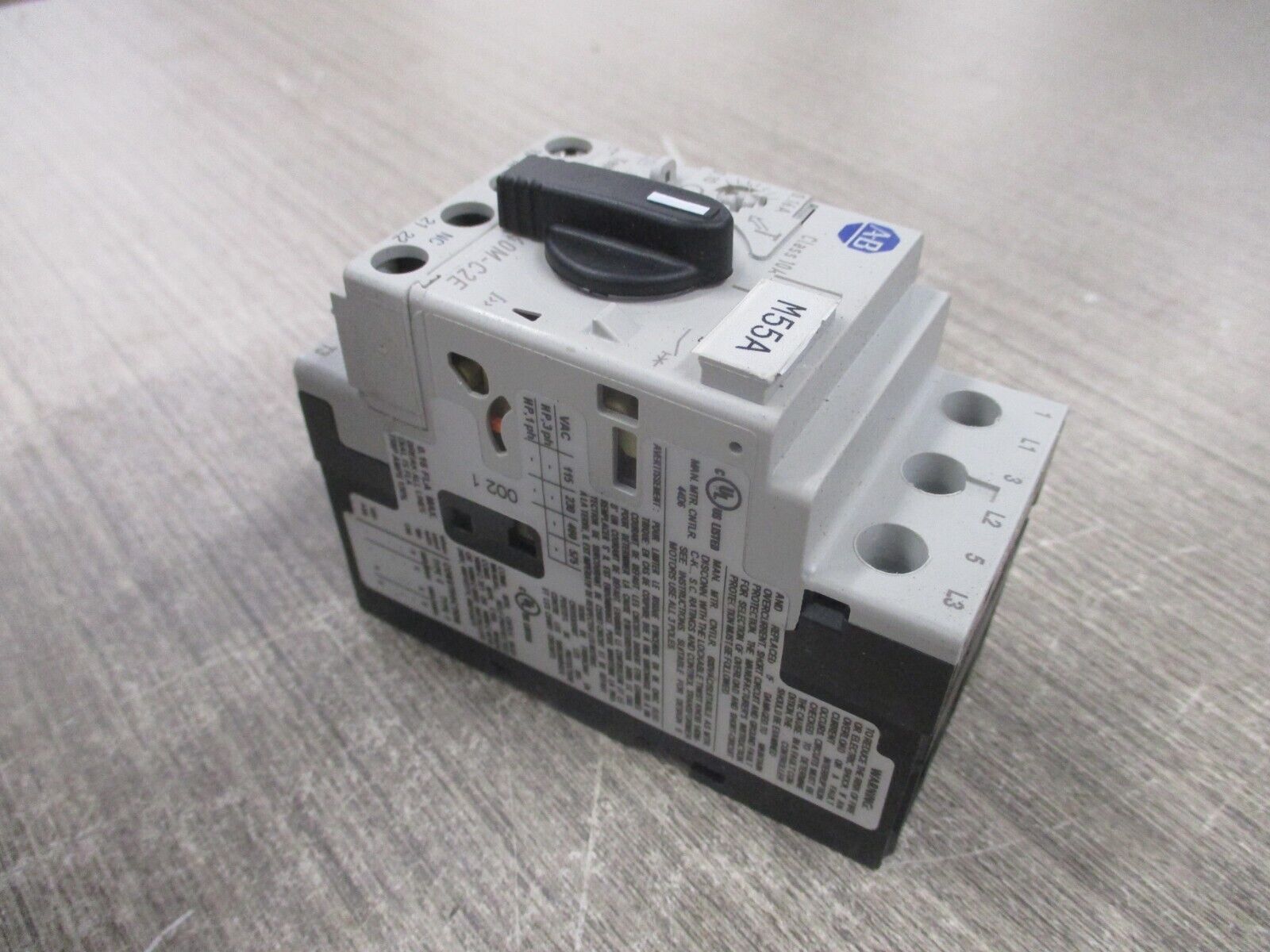 Allen-Bradley Manual Motor Protector 140M-C2E-A16 Ser. C Trip : 0.1-0.16A Used