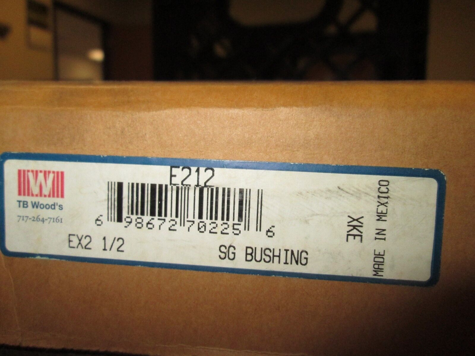 TB Wood's SG Bushing EX2 1/2 1/2" Bore New Surplus
