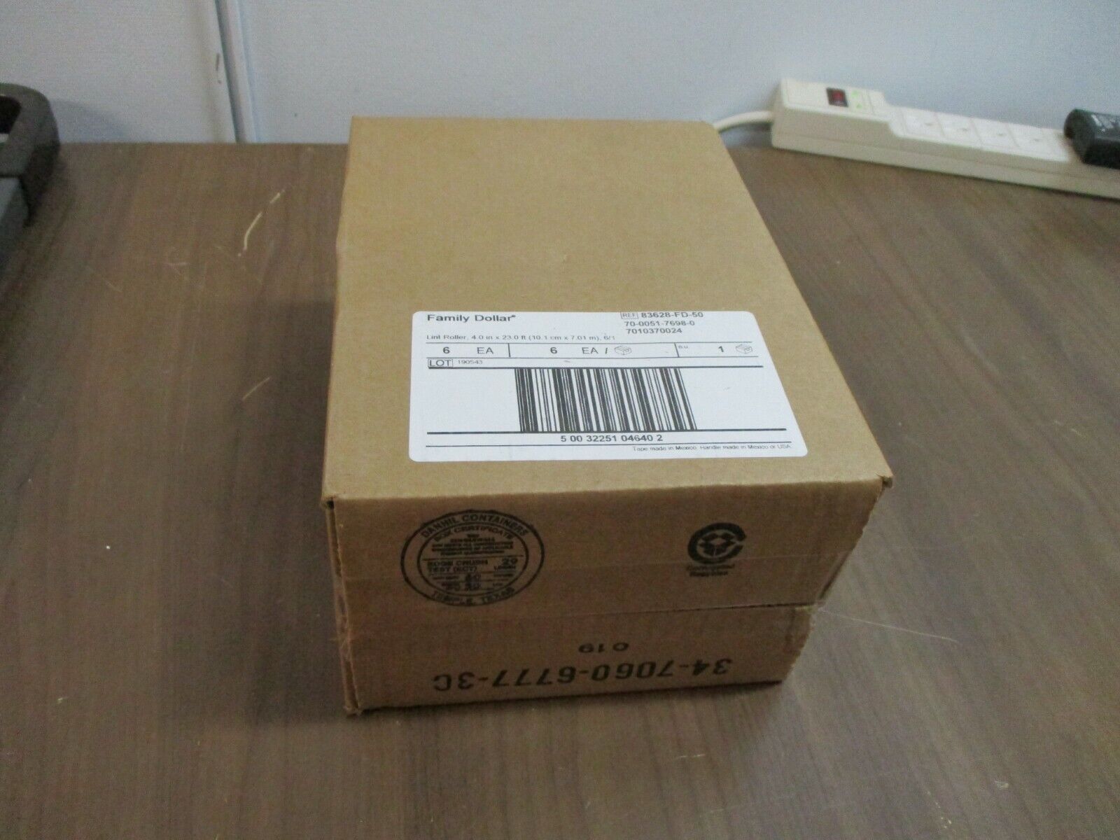 Family Dollar Lint Roller 83628-FD-50 4in x 23ft *Box of 6* New Surplus