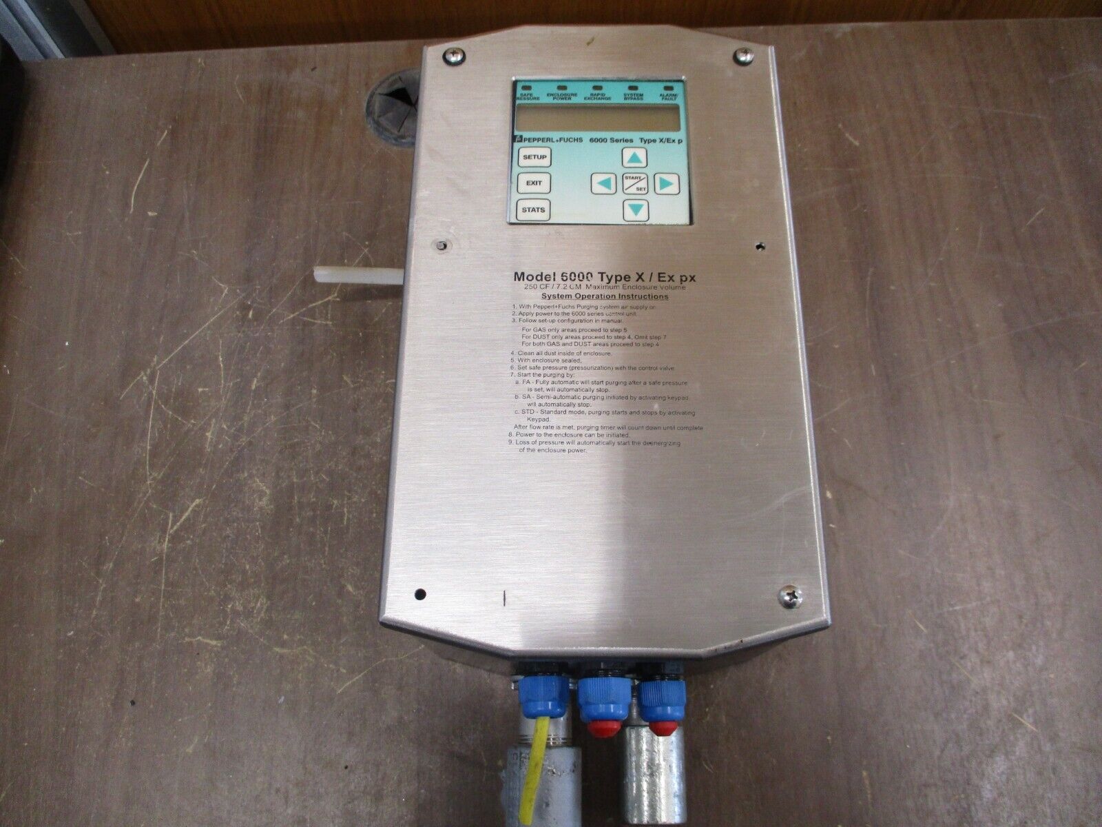 PepperL + Fuchs Purging System Control Unit Model 6000 Type X / Ex px Used