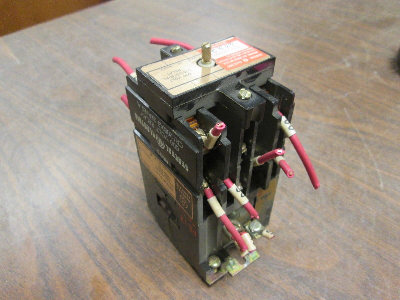 GE Relay CR120BO 6022 120V Coil Used