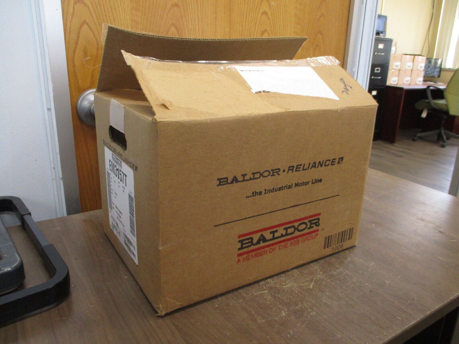 Baldor Motor EM3157T 2HP 1800RPM 230/460V 5.6 / 2.8A 3Ph 60Hz New Surplus